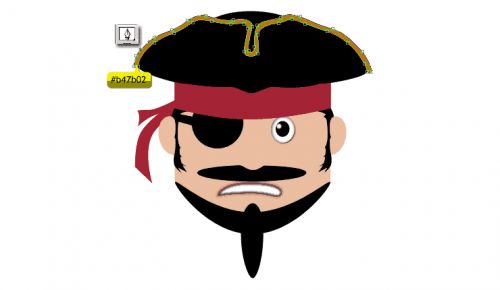 آموزش طراحی کاراکتر دزد دریایی کارتونی در فتوشاپ